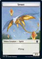 Spirit (003) // Thopter Double-sided Token [Innistrad: Crimson Vow Commander Tokens] MTG Single Magic: The Gathering  | Multizone: Comics And Games