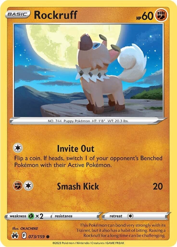 Rockruff (073/159) [Sword & Shield: Crown Zenith] Pokemon Single Pokémon  | Multizone: Comics And Games