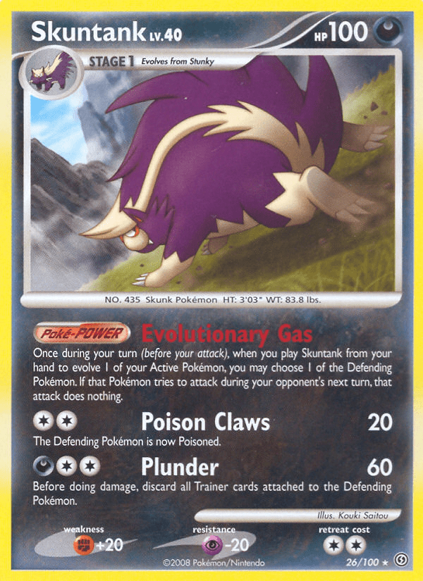 Skuntank (26/100) [Diamond & Pearl: Stormfront] Pokemon Single Pokémon  | Multizone: Comics And Games