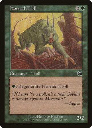 Horned Troll [Mercadian Masques] MTG Single Magic: The Gathering  | Multizone: Comics And Games