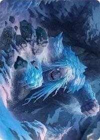 Icehide Troll Art Card [Kaldheim: Art Series] MTG Single Magic: The Gathering  | Multizone: Comics And Games