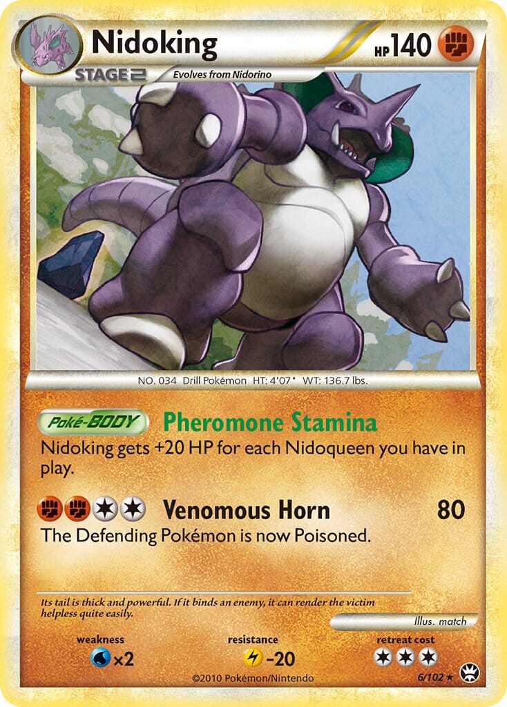 Nidoking (6/102) (Theme Deck Exclusive) [HeartGold & SoulSilver: Triumphant] Pokemon Single Pokémon  | Multizone: Comics And Games