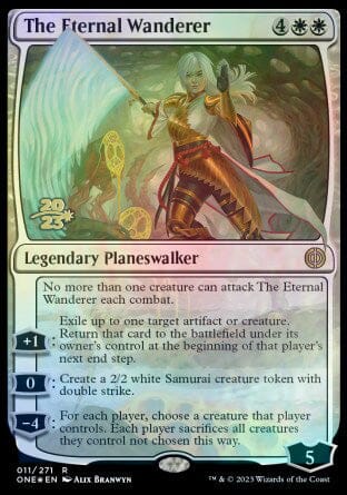 The Eternal Wanderer [Phyrexia: All Will Be One Prerelease Promos] MTG Single Magic: The Gathering  | Multizone: Comics And Games