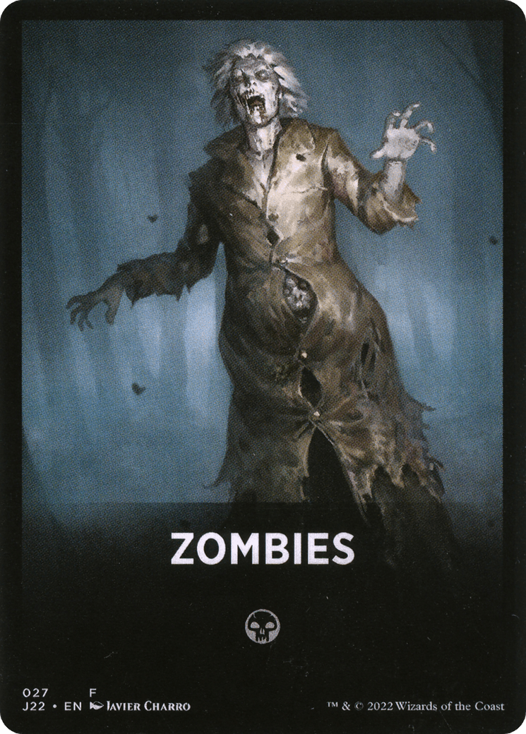 Zombies Theme Card [Jumpstart 2022 Front Cards] MTG Single Magic: The Gathering  | Multizone: Comics And Games