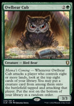 Owlbear Cub [Commander Legends: Battle for Baldur's Gate] MTG Single Magic: The Gathering  | Multizone: Comics And Games