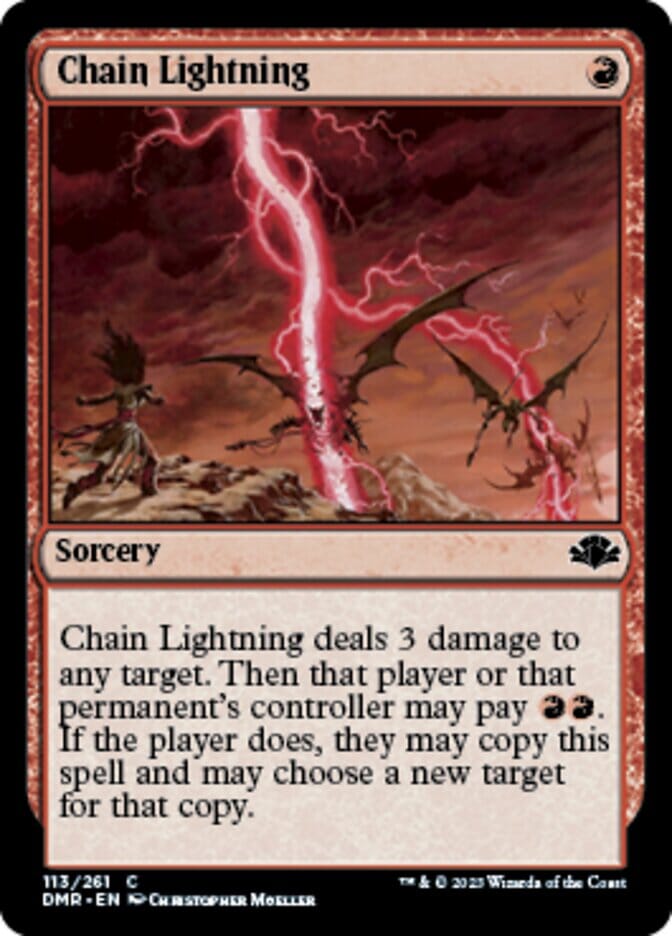 Chain Lightning [Dominaria Remastered] MTG Single Magic: The Gathering  | Multizone: Comics And Games