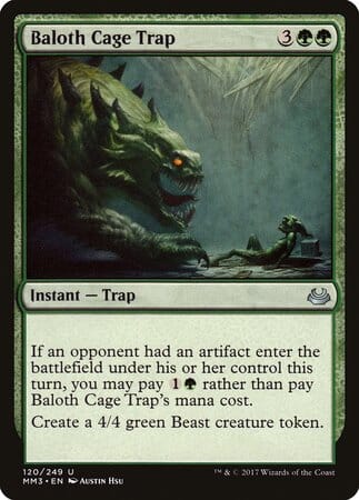 Baloth Cage Trap [Modern Masters 2017] MTG Single Magic: The Gathering  | Multizone: Comics And Games