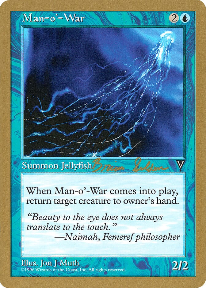 Man-o'-War (Brian Selden) [World Championship Decks 1998] MTG Single Magic: The Gathering  | Multizone: Comics And Games