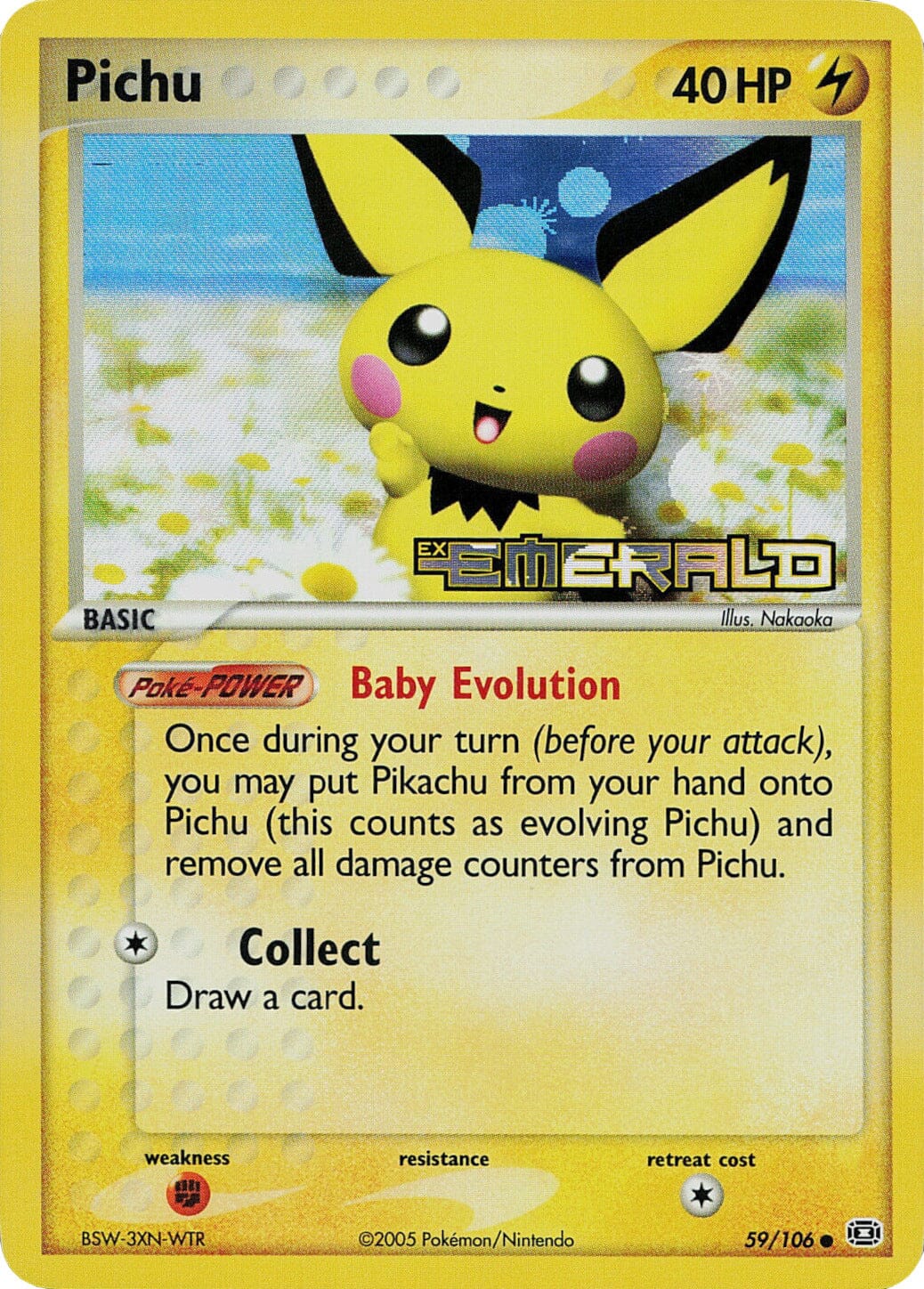 Pichu (59/106) (Stamped) [EX: Emerald] Pokemon Single Pokémon  | Multizone: Comics And Games