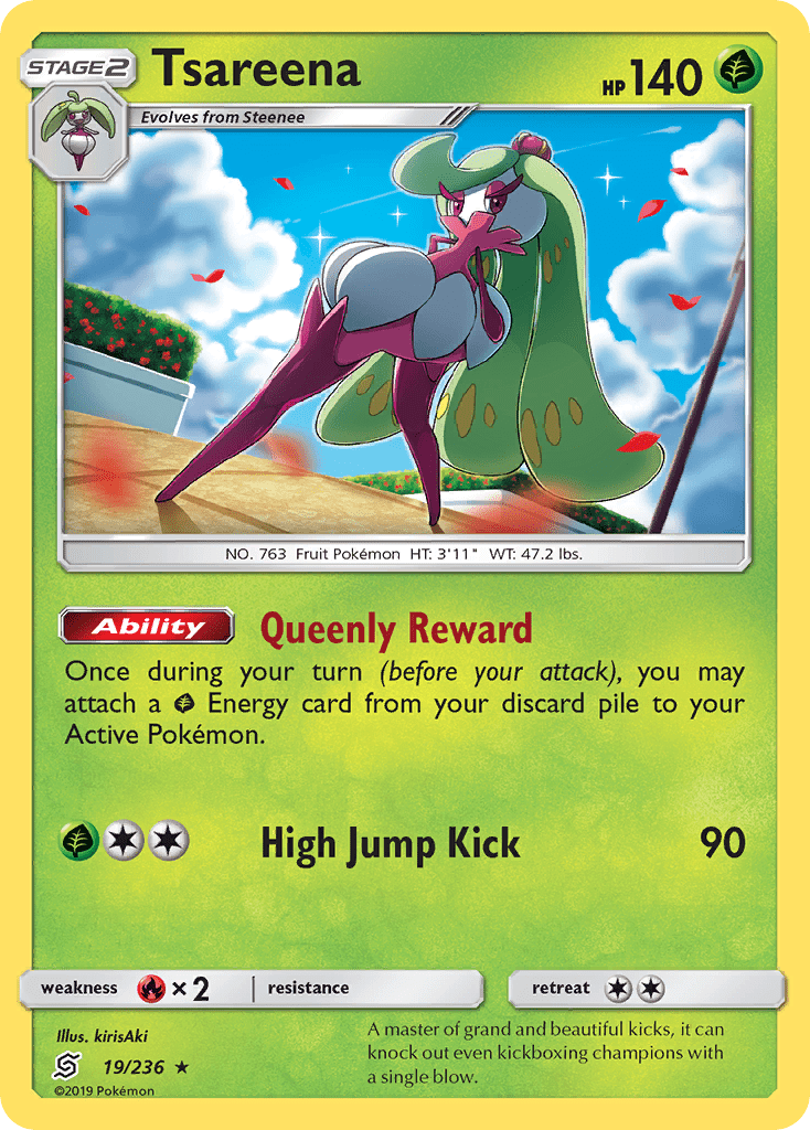 Tsareena (19/236) [Sun & Moon: Unified Minds] Pokemon Single Pokémon  | Multizone: Comics And Games
