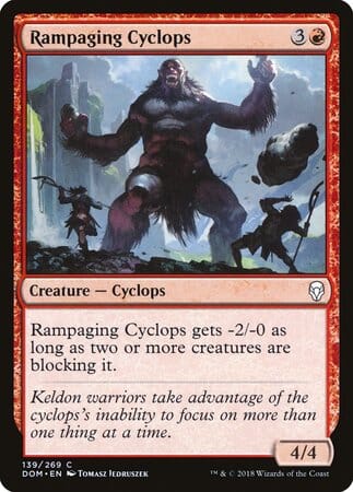 Rampaging Cyclops [Dominaria] MTG Single Magic: The Gathering  | Multizone: Comics And Games