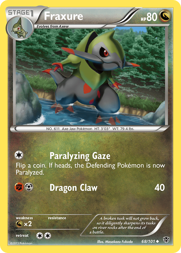 Fraxure (68/101) [Black & White: Plasma Blast] Pokemon Single Pokémon  | Multizone: Comics And Games