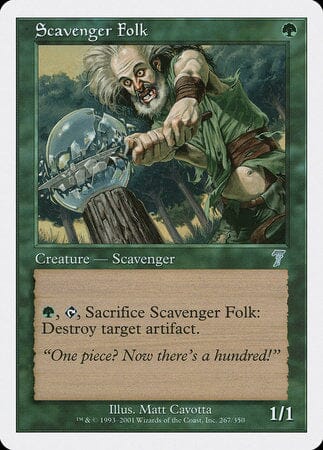 Scavenger Folk [Seventh Edition] MTG Single Magic: The Gathering  | Multizone: Comics And Games