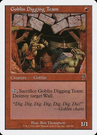 Goblin Digging Team [Seventh Edition] MTG Single Magic: The Gathering  | Multizone: Comics And Games