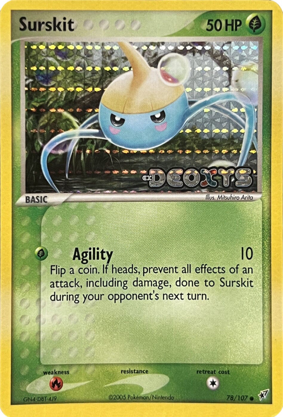 Surskit (78/107) (Stamped) [EX: Deoxys] Pokemon Single Pokémon  | Multizone: Comics And Games