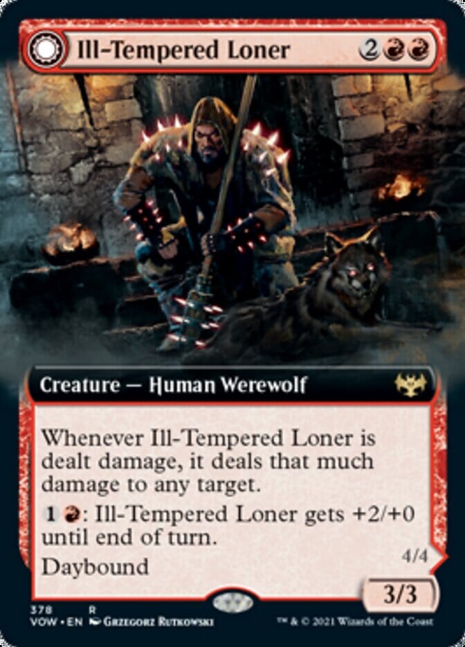 Ill-Tempered Loner // Howlpack Avenger (Extended) [Innistrad: Crimson Vow] MTG Single Magic: The Gathering  | Multizone: Comics And Games