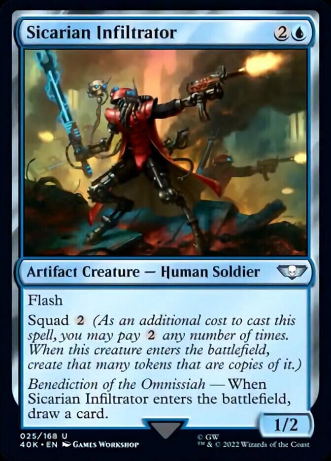 Sicarian Infiltrator [Universes Beyond: Warhammer 40,000] MTG Single Magic: The Gathering  | Multizone: Comics And Games