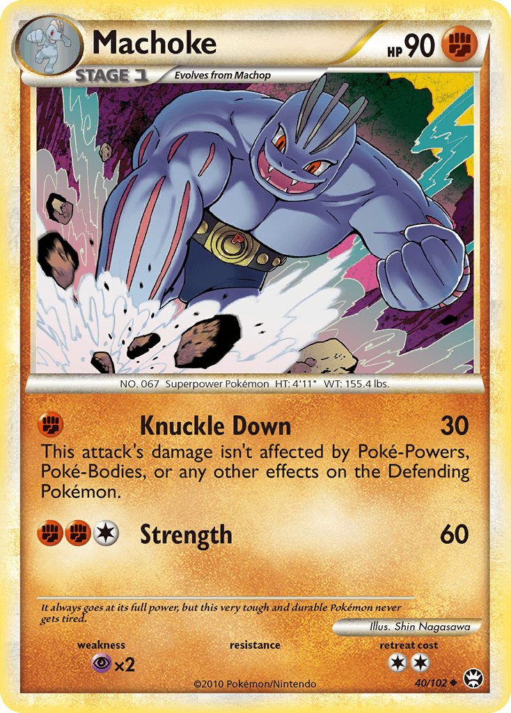 Machoke (40/102) [HeartGold & SoulSilver: Triumphant] Pokemon Single Pokémon  | Multizone: Comics And Games