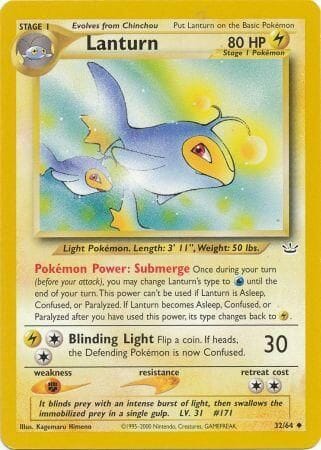 Lanturn (32/64) [Neo Revelation Unlimited] Pokemon Single Pokémon  | Multizone: Comics And Games