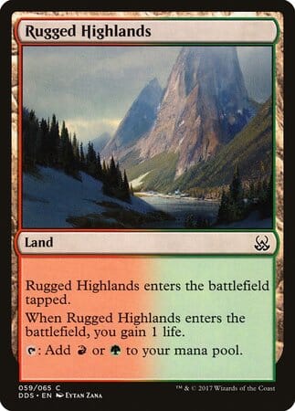 Rugged Highlands [Duel Decks: Mind vs. Might] MTG Single Magic: The Gathering  | Multizone: Comics And Games