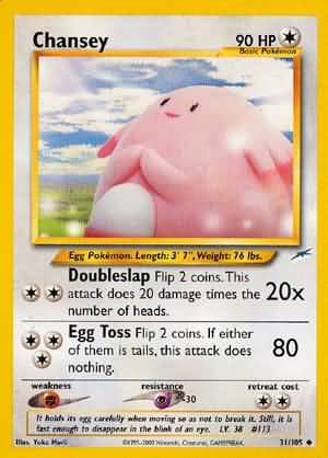 Chansey (31/105) [Neo Destiny Unlimited] Pokemon Single Pokémon  | Multizone: Comics And Games