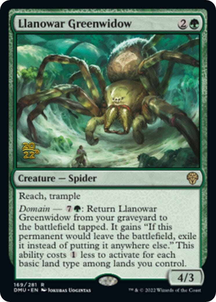 Llanowar Greenwidow [Dominaria United Prerelease Promos] MTG Single Magic: The Gathering  | Multizone: Comics And Games