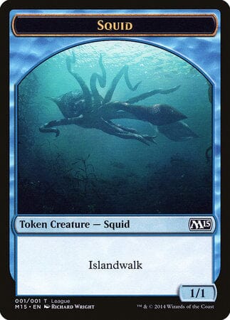 Squid Token (League) [League Tokens 2014] MTG Single Magic: The Gathering  | Multizone: Comics And Games