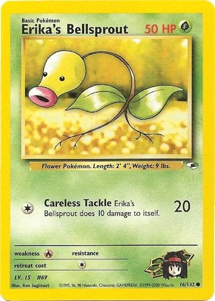Erika's Bellsprout (76/132) [Gym Heroes Unlimited] Pokemon Single Pokémon  | Multizone: Comics And Games