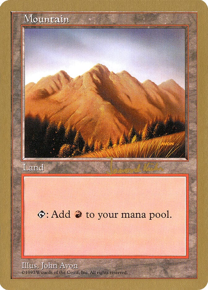 Mountain (jk444) (Janosch Kuhn) [World Championship Decks 1997] MTG Single Magic: The Gathering  | Multizone: Comics And Games