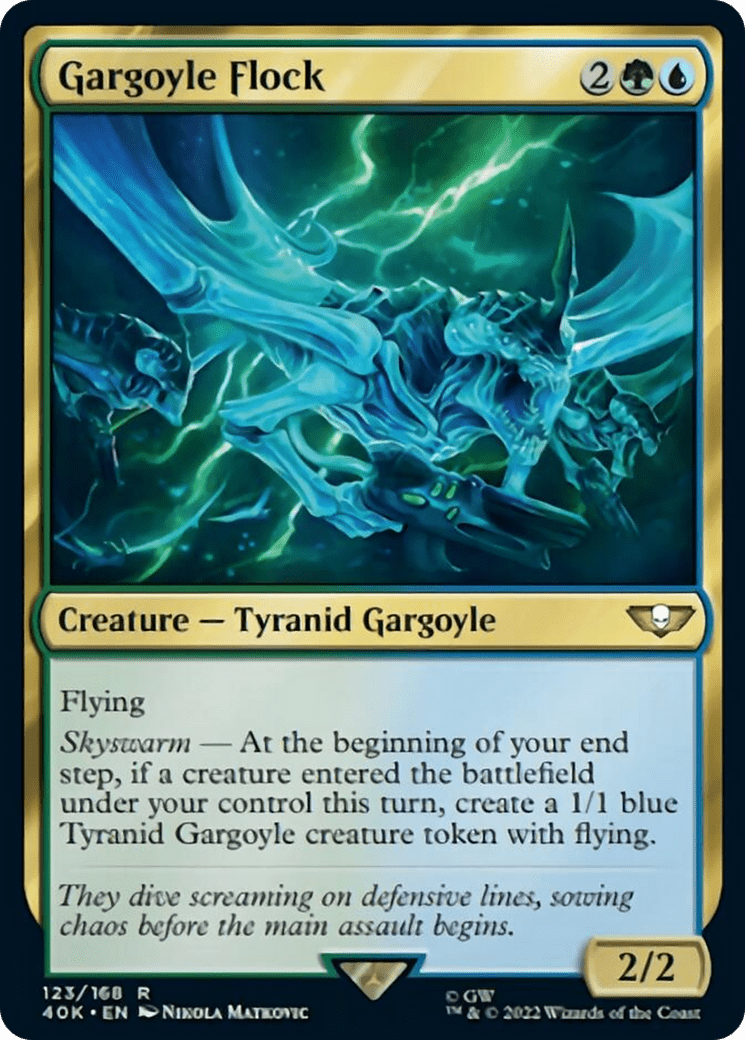 Gargoyle Flock [Universes Beyond: Warhammer 40,000] MTG Single Magic: The Gathering  | Multizone: Comics And Games