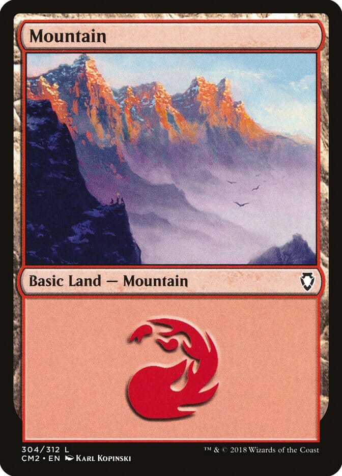 Mountain (304) [Commander Anthology Volume II] MTG Single Magic: The Gathering  | Multizone: Comics And Games