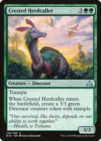 Crested Herdcaller [Rivals of Ixalan] MTG Single Magic: The Gathering  | Multizone: Comics And Games