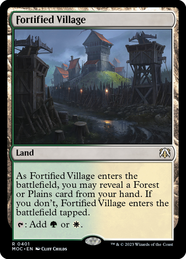 Fortified Village [March of the Machine Commander] | Multizone: Comics And Games