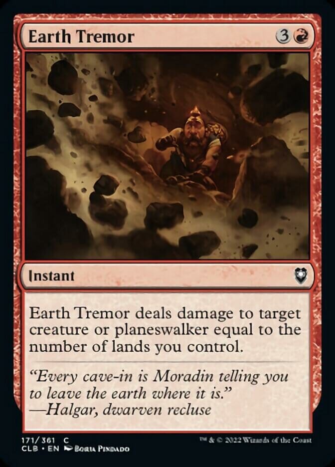 Earth Tremor [Commander Legends: Battle for Baldur's Gate] MTG Single Magic: The Gathering  | Multizone: Comics And Games