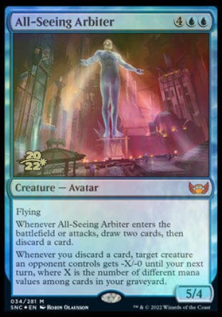 All-Seeing Arbiter [Streets of New Capenna Prerelease Promos] MTG Single Magic: The Gathering  | Multizone: Comics And Games