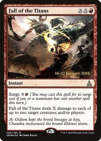 Fall of the Titans [Oath of the Gatewatch Promos] MTG Single Magic: The Gathering  | Multizone: Comics And Games