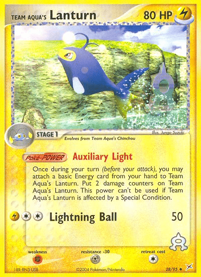 Team Aqua's Lanturn (28/95) [EX: Team Magma vs Team Aqua] Pokemon Single Pokémon  | Multizone: Comics And Games