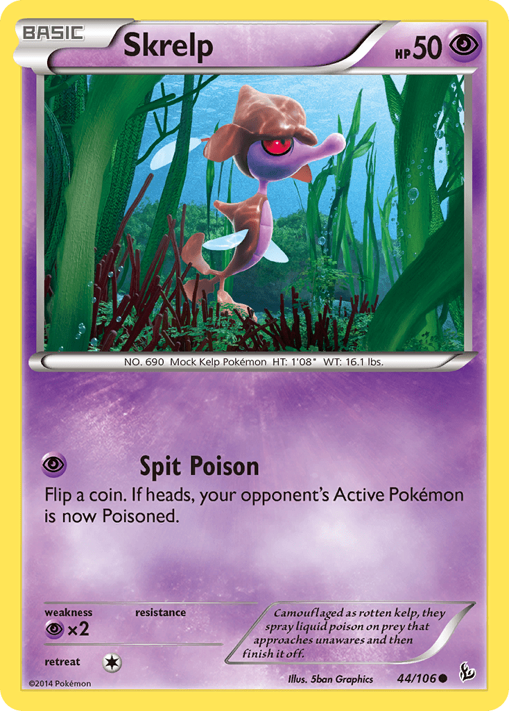 Skrelp (44/106) [XY: Flashfire] Pokemon Single Pokémon  | Multizone: Comics And Games