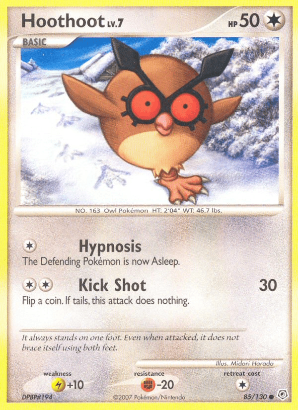 Hoothoot (85/130) [Diamond & Pearl: Base Set] Pokemon Single Pokémon  | Multizone: Comics And Games