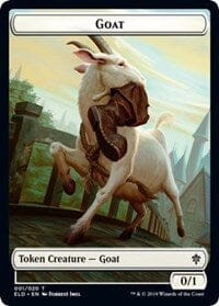 Goat // Food (18) Double-sided Token [Throne of Eldraine Tokens] MTG Single Magic: The Gathering  | Multizone: Comics And Games