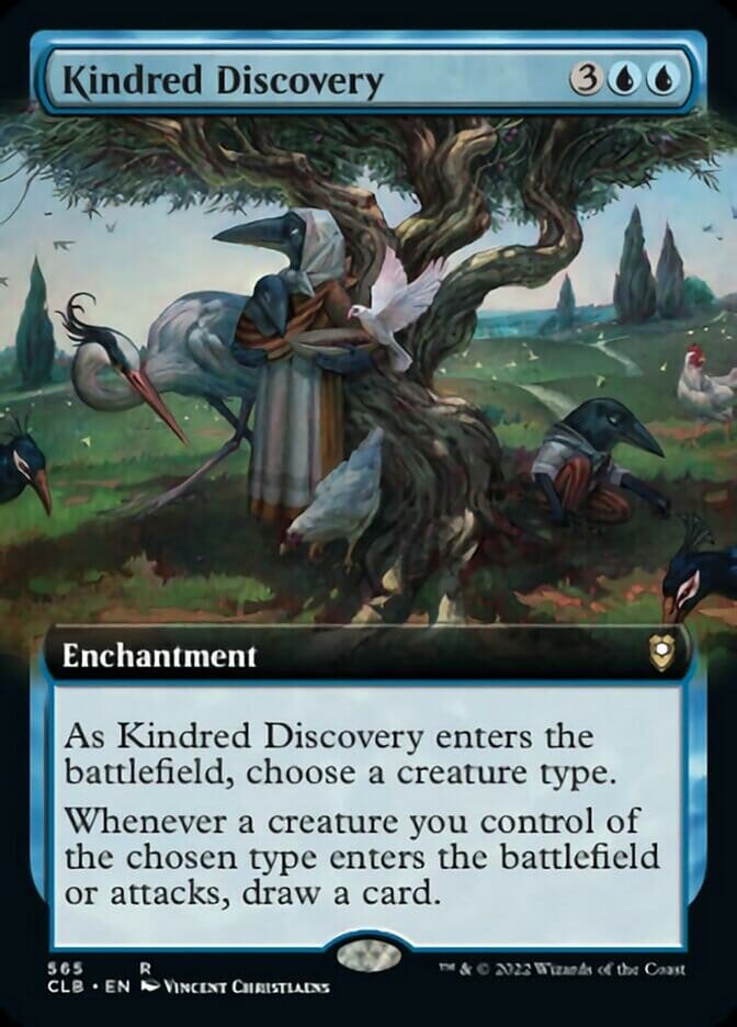 Kindred Discovery (Extended Art) [Commander Legends: Battle for Baldur's Gate] MTG Single Magic: The Gathering  | Multizone: Comics And Games