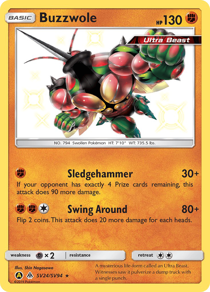 Buzzwole (SV24/SV94) [Sun & Moon: Hidden Fates - Shiny Vault] Pokemon Single Pokémon  | Multizone: Comics And Games