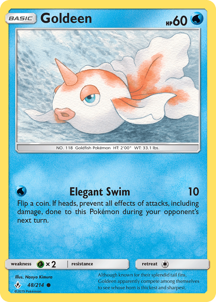 Goldeen (48/214) [Sun & Moon: Unbroken Bonds] Pokemon Single Pokémon  | Multizone: Comics And Games