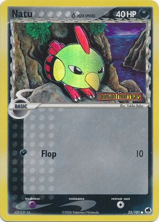 Natu (55/101) (Delta Species) (Stamped) [EX: Dragon Frontiers] Pokemon Single Pokémon  | Multizone: Comics And Games