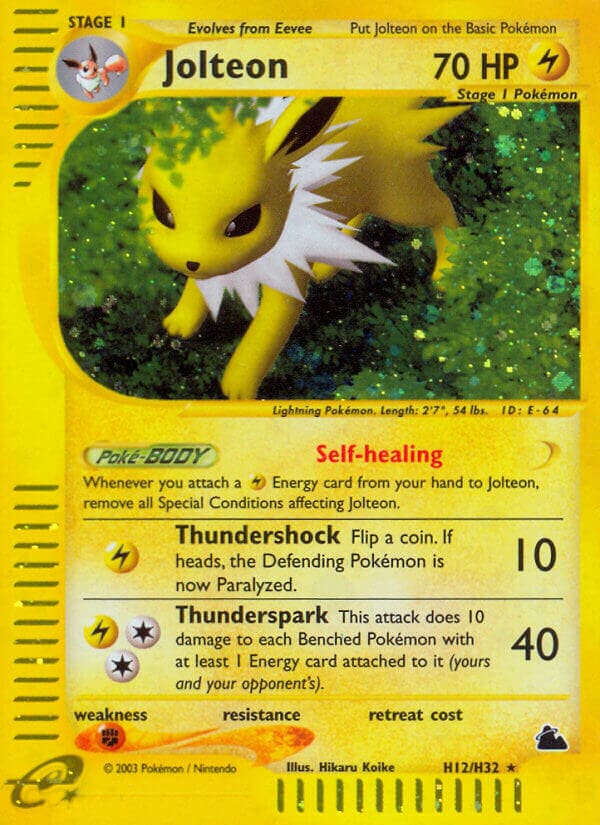 Jolteon (H12/H32) [Skyridge] Pokemon Single Pokémon  | Multizone: Comics And Games