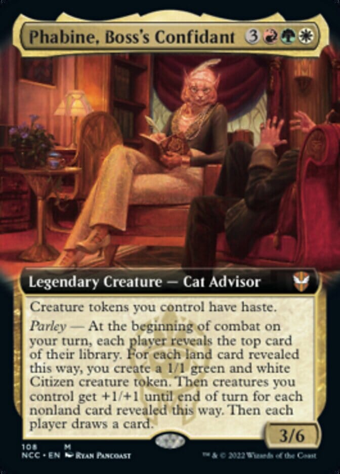 Phabine, Boss's Confidant (Extended Art) [Streets of New Capenna Commander] MTG Single Magic: The Gathering  | Multizone: Comics And Games