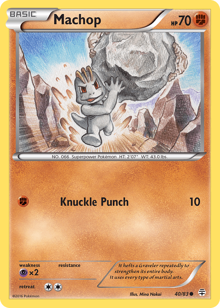 Machop (40/83) [XY: Generations] Pokemon Single Pokémon  | Multizone: Comics And Games