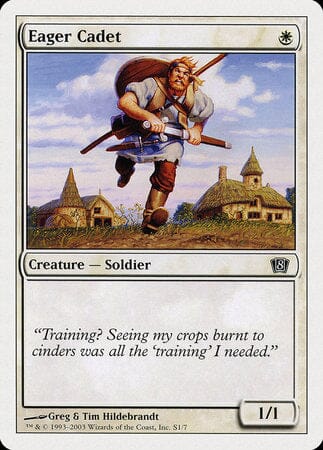 Eager Cadet [Eighth Edition] MTG Single Magic: The Gathering  | Multizone: Comics And Games