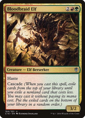 Bloodbraid Elf [Commander 2016] MTG Single Magic: The Gathering  | Multizone: Comics And Games