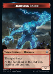 Lightning Rager // Rogue Double-sided Token [Streets of New Capenna Commander Tokens] MTG Single Magic: The Gathering  | Multizone: Comics And Games